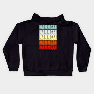 MAMMOTH Retro Vintage Design Kids Hoodie